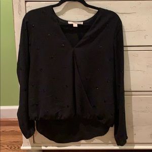 forever21 black blouse